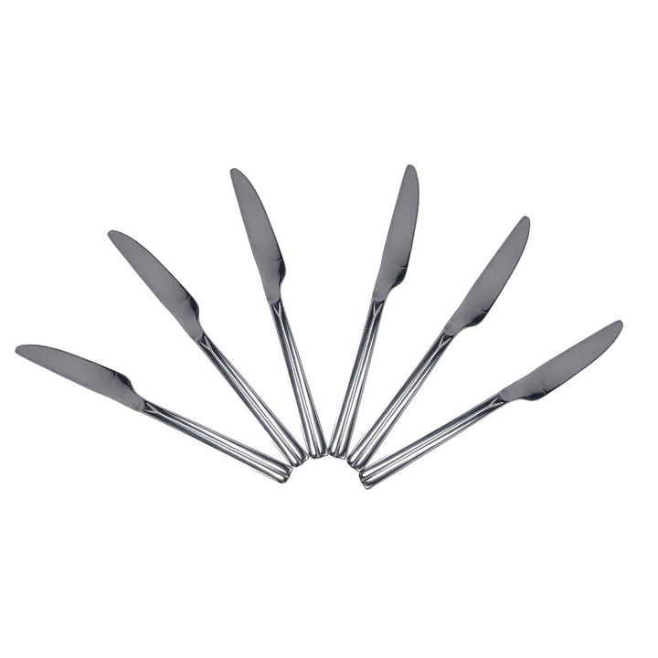  Stainless Steel Table Knife - Silver 6PCS