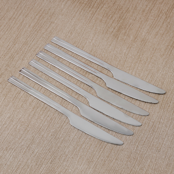  Stainless Steel Table Knife - Silver 6PCS