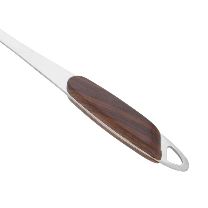 Stainless Steel Turner With Wood Finish Handle