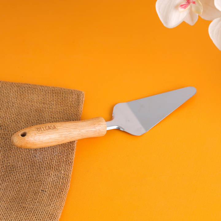 Stainless Steel Turner With Wooden Handle