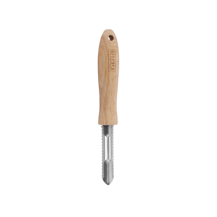 Stainless Steel Vegetable and Fruit Peeler with Wooden Handle, High-Quality Peeler