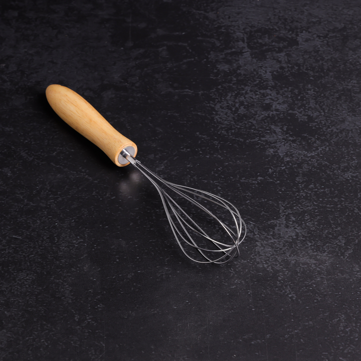 Stainless Steel Whisk with Wooden Handle, Manual whisk