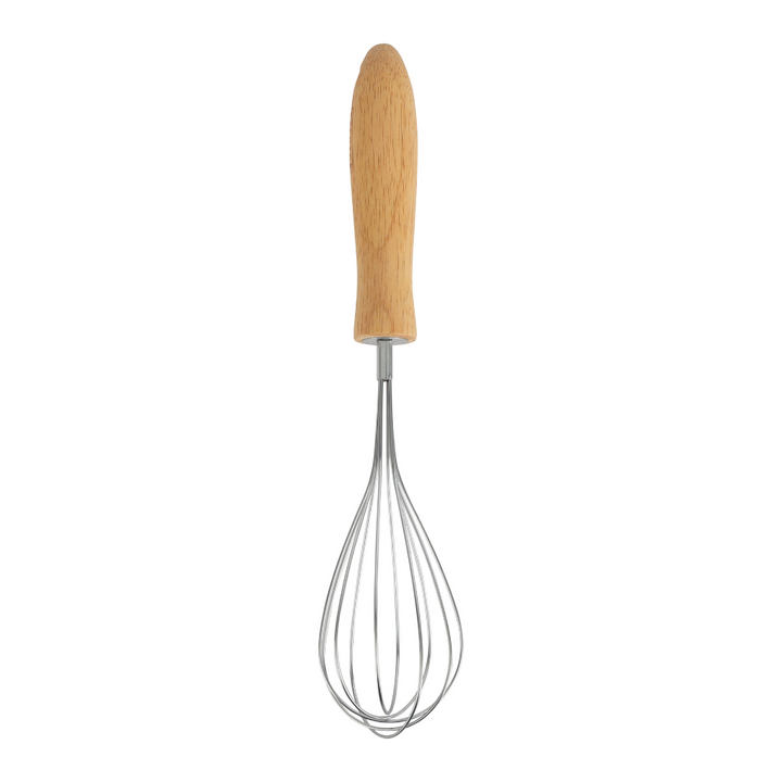 Stainless Steel Whisk with Wooden Handle, Manual whisk