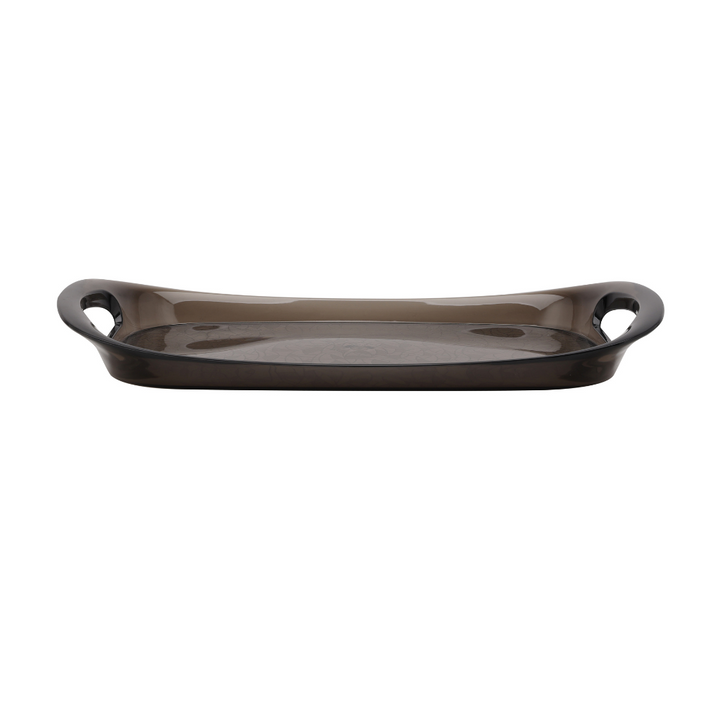 Stylish & Durable Smoked Gray Acrylic Tray 