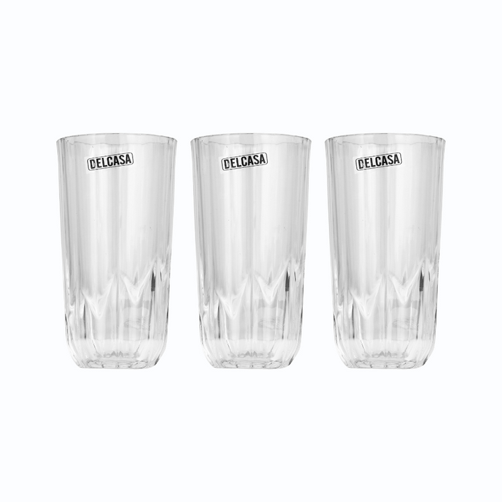 Transparent Glass Tumblers Pack of 3 (300ML)