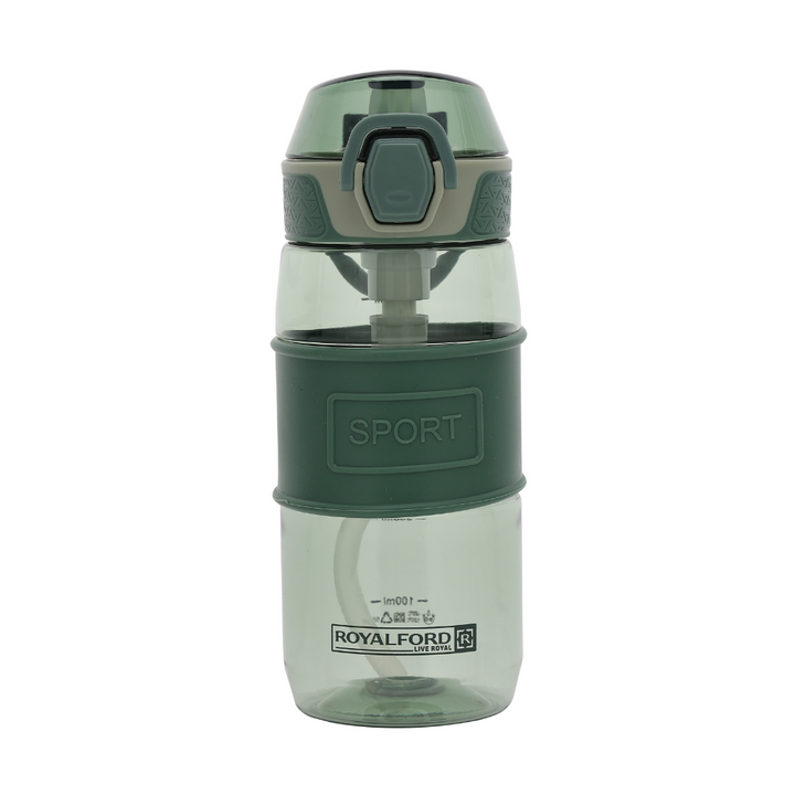 Water Bottle, BPA-Free Plastic Bottle with One-Press Open Lid, Leak-proof 550ml