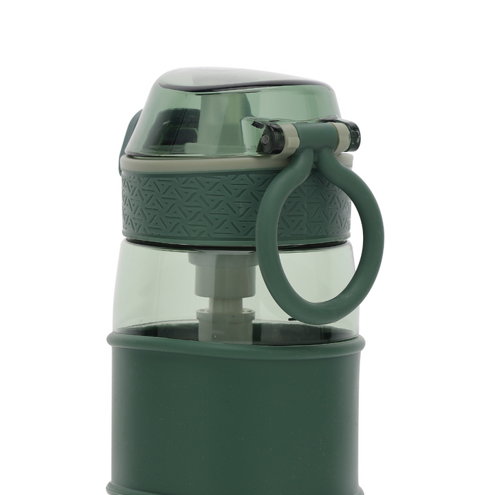 Water Bottle, BPA-Free Plastic Bottle with One-Press Open Lid, Leak-proof 550ml