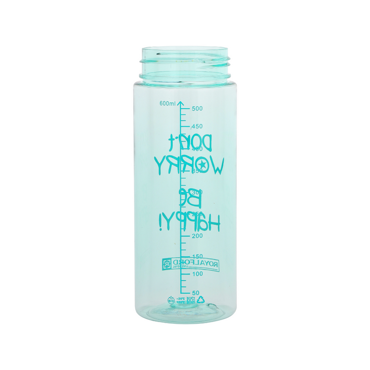 Water Bottle, BPA-Free Plastic Bottle with One-Press Open Lid, Leak-proof 600ml