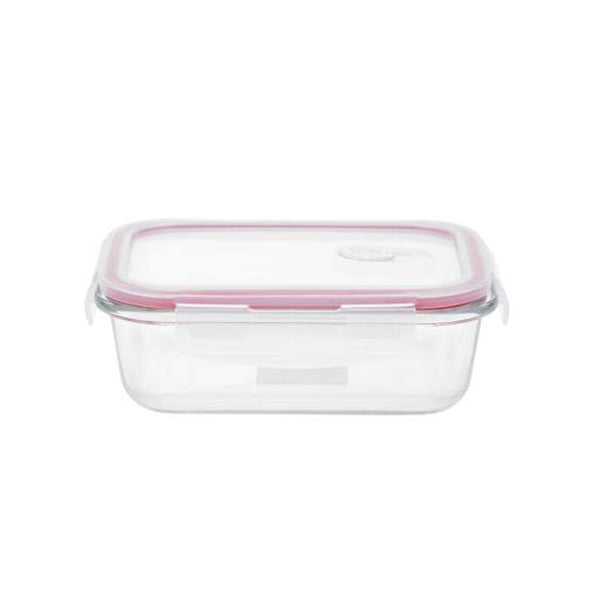 Airtight Glass Container, 630ml, Borosilicate Glass, Heat Resistant, Dishwasher/Oven/Freezer Safe, Leak Proof for Meal Prep - Souk Al RasFood Storage Containers