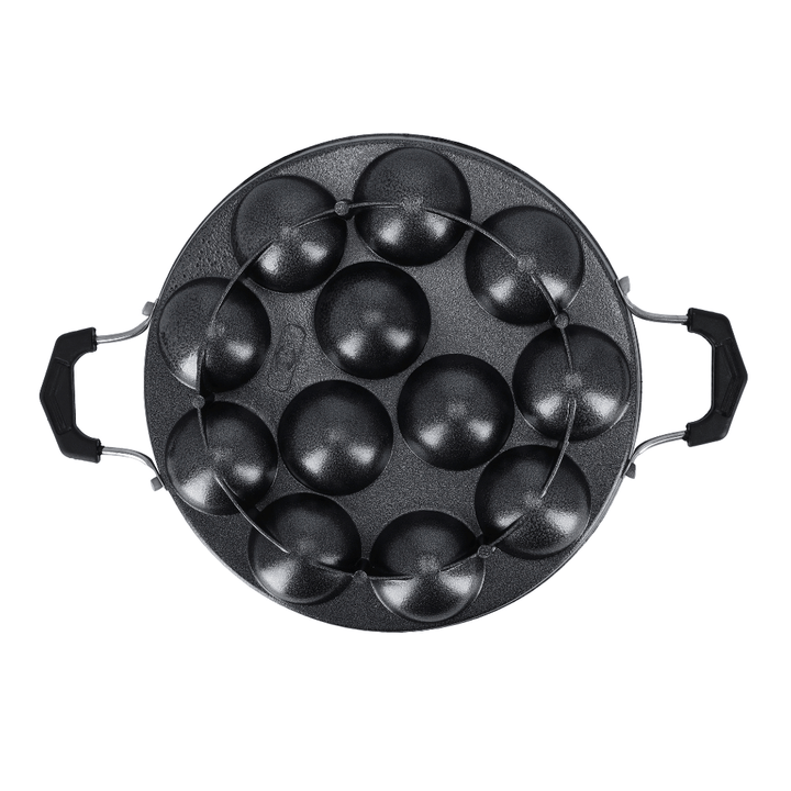 Aluminium Non - Stick Appa Pathram with 12 Pits - Souk Al RasCookware