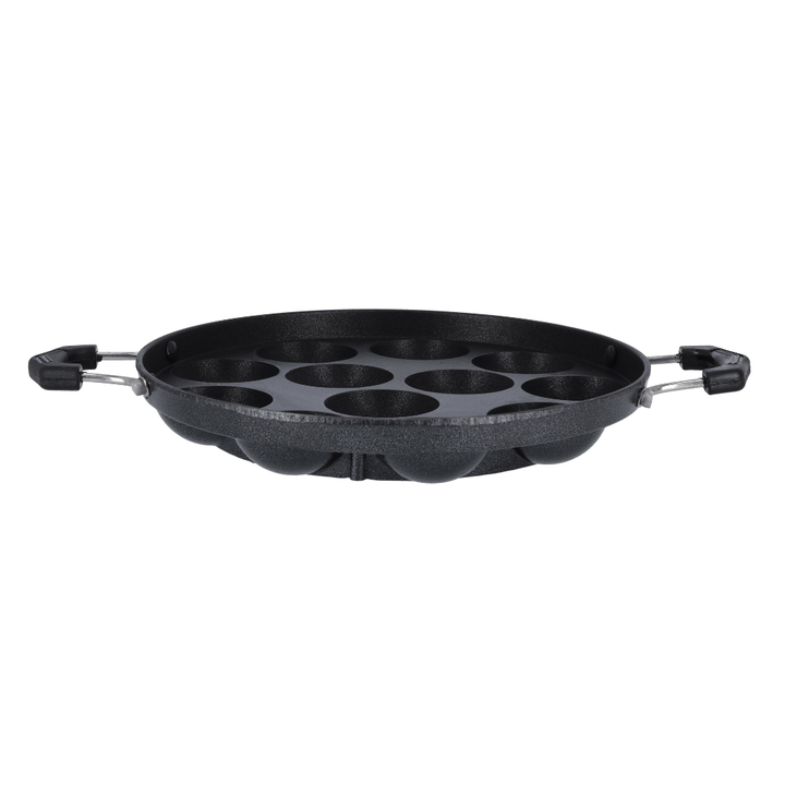 Aluminium Non - Stick Appa Pathram with 12 Pits - Souk Al RasCookware