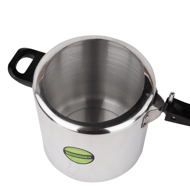 ALuminium Pressure Cooker 7L | Extra Gasket, Safety Valve | Durable, Comfortable Handles | Steaming, Cooking - Souk Al RasPressure Cookers & Canners