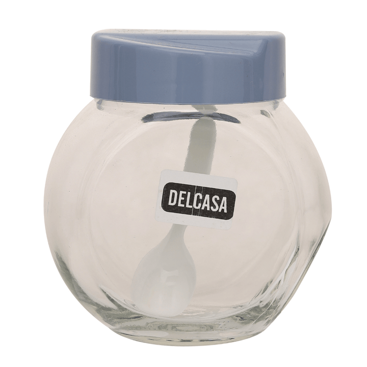 Aqua Double Bottom Glass Jar, Modern Style Organizer 500ML - Souk Al RasKitchen Accessories