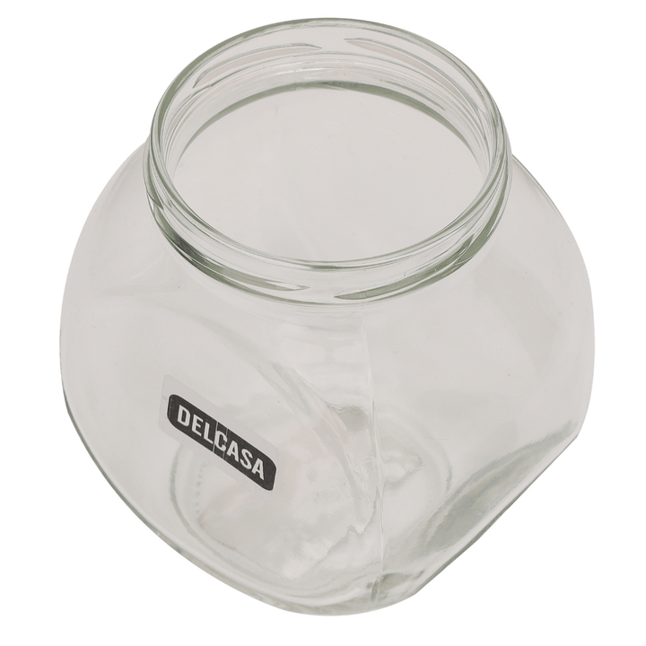 Aqua Double Bottom Glass Jar, Modern Style Organizer 500ML - Souk Al RasKitchen Accessories