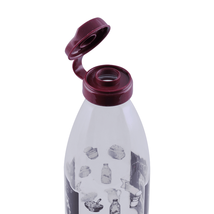 Aqua Glass Milk Bottle, Juice Bottle with Lid, Reusable Dairy Bottles 1000ML - Souk Al RasWater Bottles