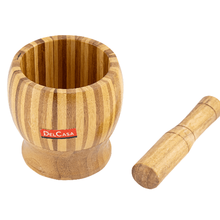 Bamboo Grinding Bowl |Made of high - quality bamboo material. - Souk Al RasCooking Utensils