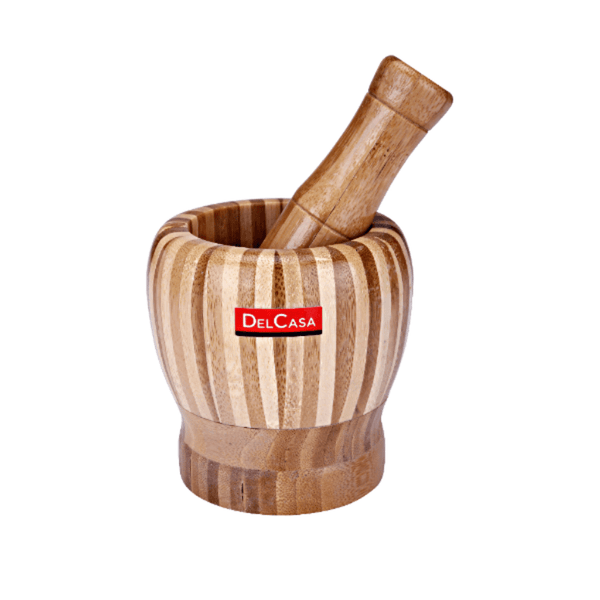 Bamboo Grinding Bowl |Made of high - quality bamboo material. - Souk Al RasCooking Utensils