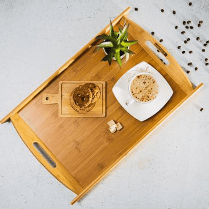 Bamboo Serving Tray - Lightweight - Souk Al RasDinnerware