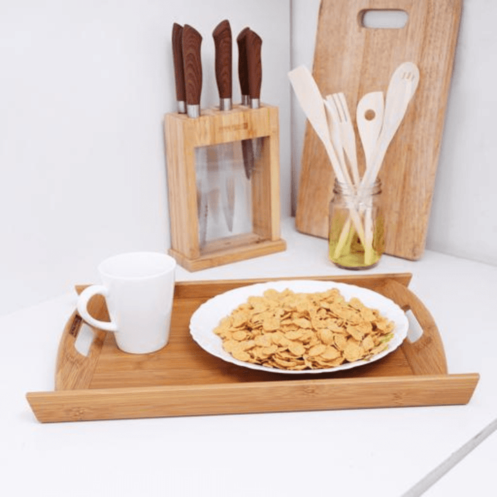 Bamboo Serving Tray - Lightweight - Souk Al RasDinnerware