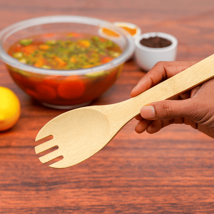 Bamboo Spaghetti Server, Natural Bamboo - Souk Al RasCooking Utensils