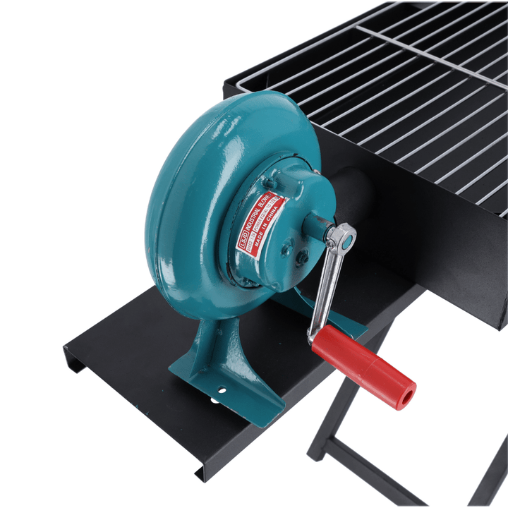 Barbecue Grill Stand with Blower, Durable Iron Portable Grill - Souk Al RasCamping Tools