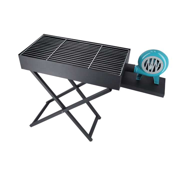 Barbecue Grill Stand with Blower, Durable Iron Portable Grill - Souk Al RasCamping Tools