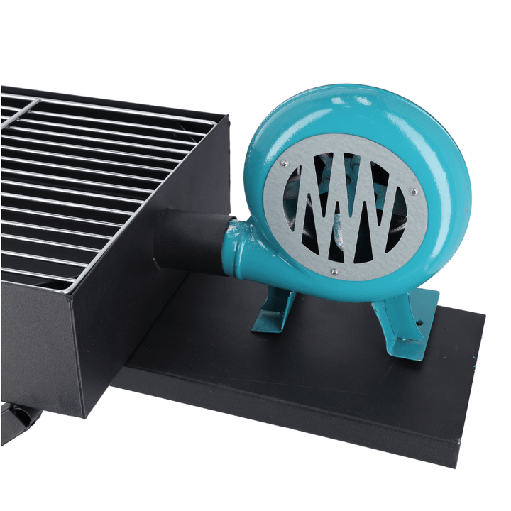 Barbecue Grill Stand with Blower, Durable Iron Portable Grill - Souk Al RasCamping Tools