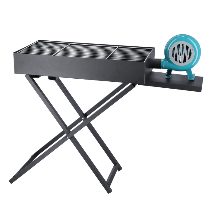 Barbecue Grill Stand with Blower, Durable Iron Portable Grill - Souk Al RasCamping Tools