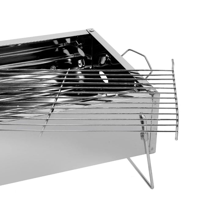 Barbecue Stand with Grill, Durable Stainless - Steel BBQ 36x26x17CM - Souk Al RasCamping Tools