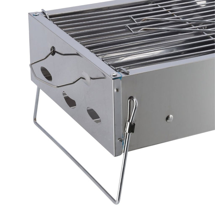 Barbecue Stand with Grill, Durable Stainless - Steel BBQ 36x26x17CM - Souk Al RasCamping Tools