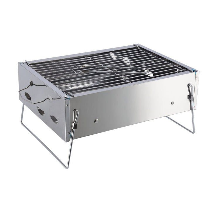 Barbecue Stand with Grill, Durable Stainless - Steel BBQ 36x26x17CM - Souk Al RasCamping Tools