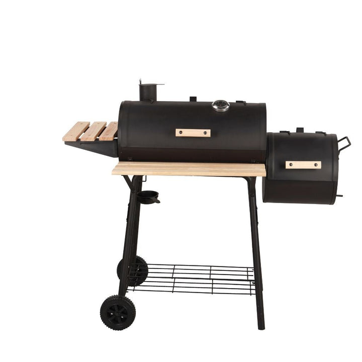 BBQ Stand with Grill, Iron Construction & Wheels 118x53x101cm - Souk Al RasCookware