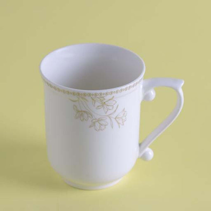 Bone Wave Mug, Chip Resistant & Durable - Tea, Cappuccino, Coffee, Latte Cup 325ML - Souk Al RasMugs