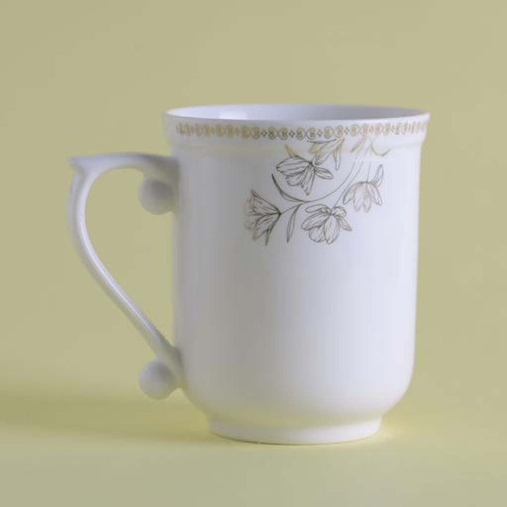 Bone Wave Mug, Chip Resistant & Durable - Tea, Cappuccino, Coffee, Latte Cup 325ML - Souk Al RasMugs