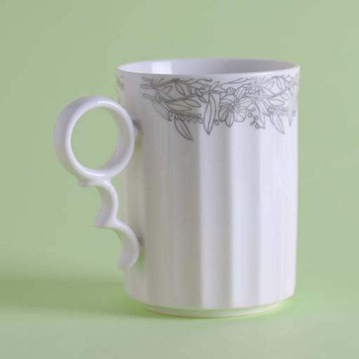 Bone Wave Mug, New Bone China - Chip - Resistant & Durable - for Coffee, Tea, Cappuccino, Latte 340ML - Souk Al RasMugs