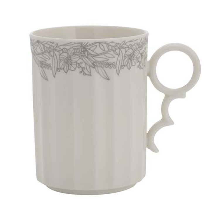 Bone Wave Mug, New Bone China - Chip - Resistant & Durable - for Coffee, Tea, Cappuccino, Latte 340ML - Souk Al RasMugs