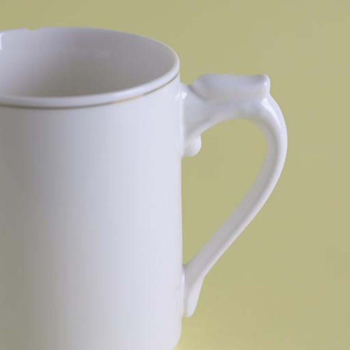 Bone Wave Mug New Bone China Chip Resistant & Durable Tea, Cappuccino, Coffee, Latte Cup 340ML - Souk Al RasMugs