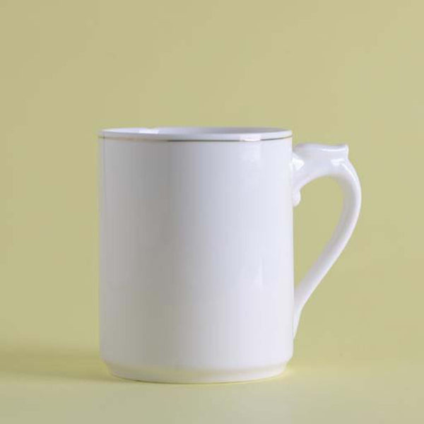 Bone Wave Mug New Bone China Chip Resistant & Durable Tea, Cappuccino, Coffee, Latte Cup 340ML - Souk Al RasMugs