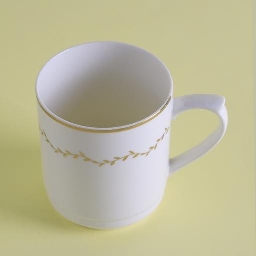 Bone Wave Mug - New Bone China - Chip Resistant & Durable - Tea, Coffee, Cappuccino, Latte Cup 313ML - Souk Al RasMugs