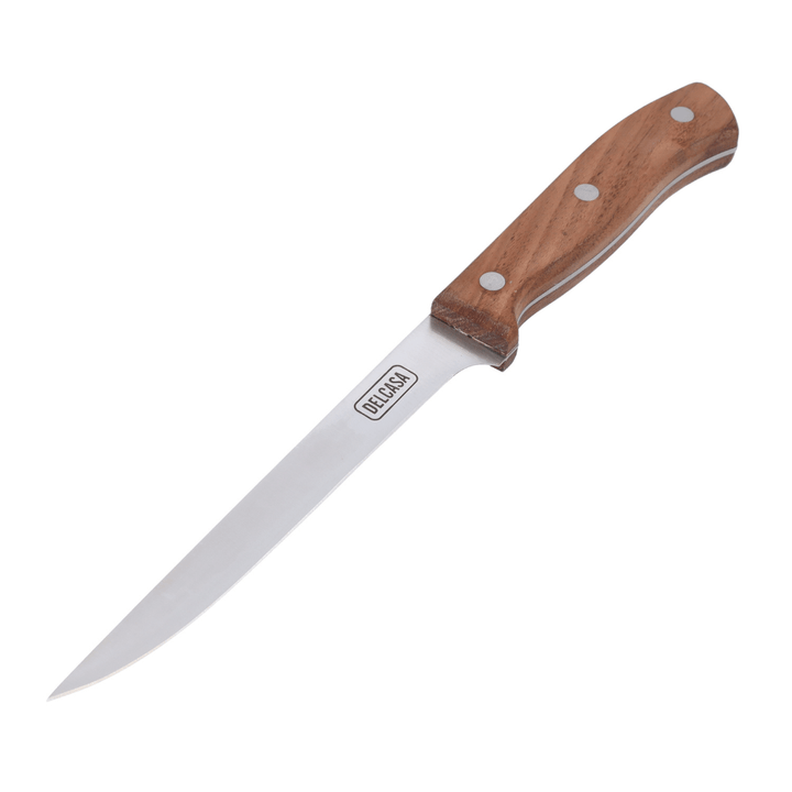 Bonning Knife, Sharpe Stainless Steel Blade, Walnut Wood Handle 15CM - Souk Al RasCutlery & Flatware