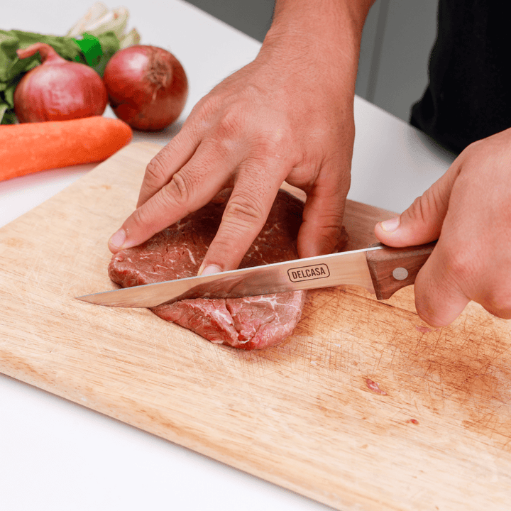 Bonning Knife, Sharpe Stainless Steel Blade, Walnut Wood Handle 15CM - Souk Al RasCutlery & Flatware