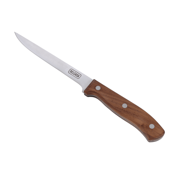 Bonning Knife, Sharpe Stainless Steel Blade, Walnut Wood Handle 15CM - Souk Al RasCutlery & Flatware