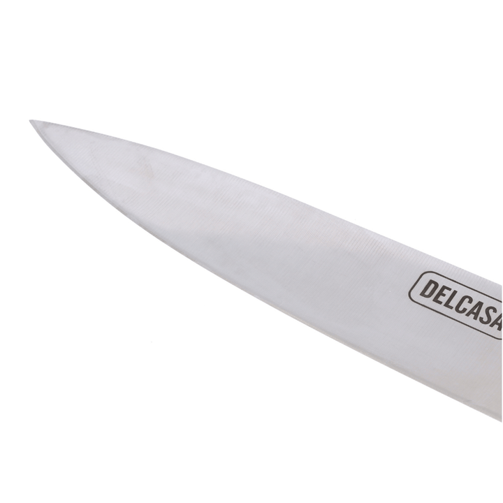 Chef Knife, Sharpe Stainless Steel Blade, Walnut Wood Handle 20CM - Souk Al RasCutlery & Flatware