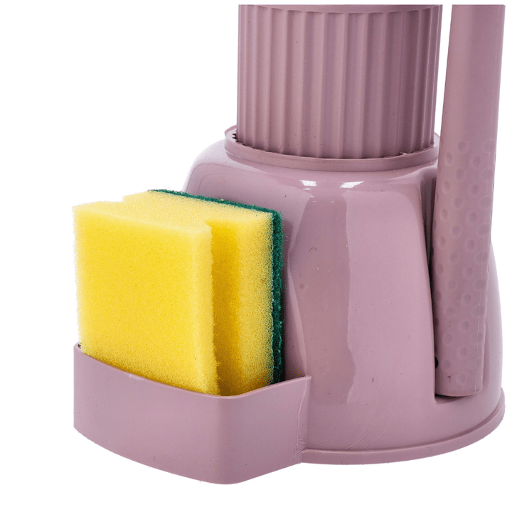 Cleaning Set, Dish Soap Dispenser Pump with Kitchen Scrub Brushes 3in1 - Souk Al RasAccessories