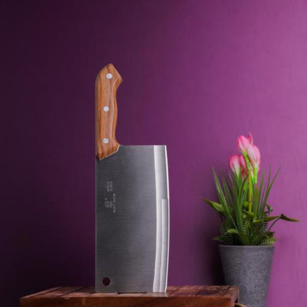 Cleaver Knife with Ultra Sharp Stainless Steel Blade 19CM - Souk Al RasKitchen Knives