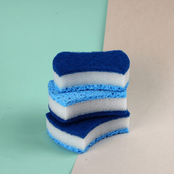 Comfort Cleaning Sponge, for Kitchen and Home Cleaning 3Pcs - Souk Al RasKitchen Accessories