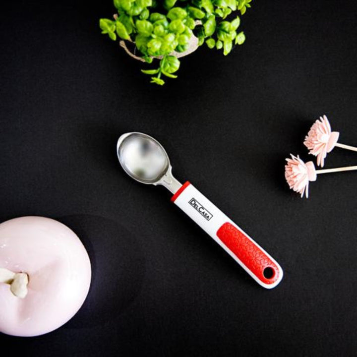 Comfortable Grip ABS Handle Stainless Steel Ice Cream Scoop - Souk Al RasFlatware