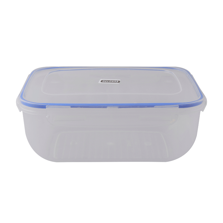 Cook & Lock Rectangular Container, Leak Proof Lid 4000ML - Souk Al RasFood Containers & Lunch Boxes