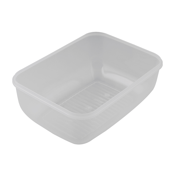 Cook & Lock Rectangular Container, Leak Proof Lid 4000ML - Souk Al RasFood Containers & Lunch Boxes