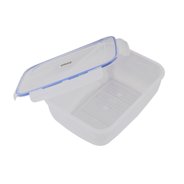 Cook & Lock Rectangular Container, Leak Proof Lid 4000ML - Souk Al RasFood Containers & Lunch Boxes